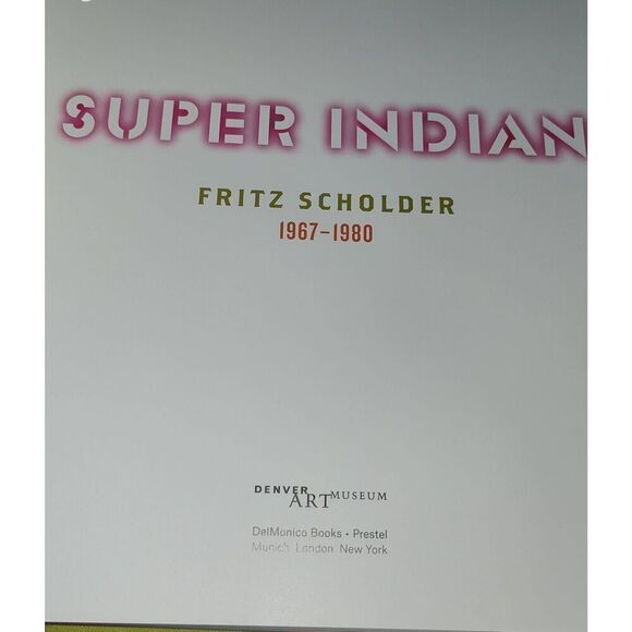 Super Indian Fritz Scholder 1967-1980 Horton Native American Indian Artist HC/dj - Picture 8 of 16